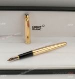 Best Fake Mont Blanc Pen /Montblanc Meisterstuck Yellow Gold Wave Gift Pen